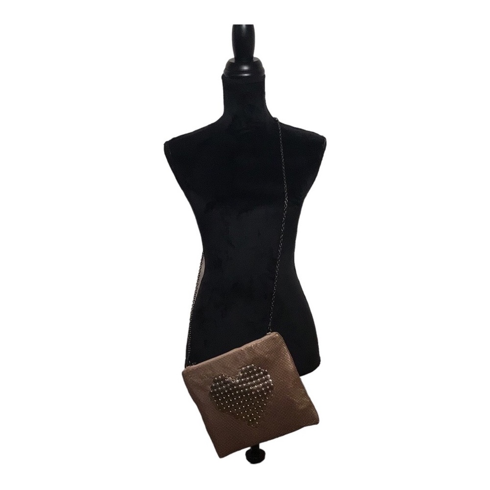 Rose Gold Mesh Crossbody Purse